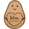 H:) PPYlife Wooden Board "Avocado" | Board in Avocado Shape,