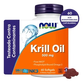 Aceite De Krill 500mg  Alta Biodisponibilidad  60 Softgels                                                                                            