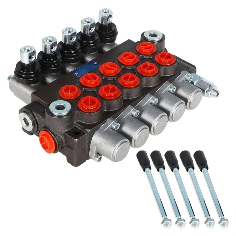 Hydraulic Control Valve, 5 Spool 13 GPM 3600 PSI SAE
