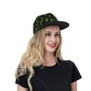 Bright Mushrooms and Skulls Snapback Hat for Men Women,Stylish Flat
