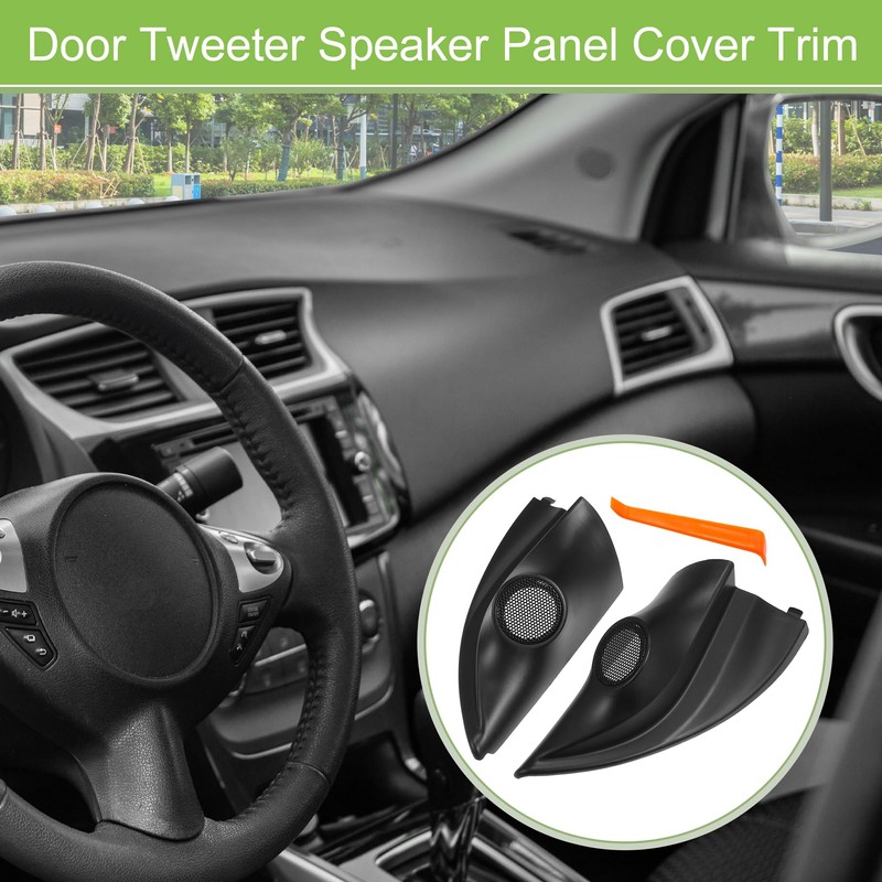 X AUTOHAUX Interior Front Car Door Speaker Window a Pillar