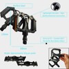 ANDINUS Aluminium MTB Pedals, Steel Axle 9/16", Sturdy and Lightweight
