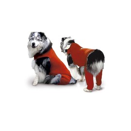 SurgiSnuggly Dog Recovery Suit with Dog Leg Sleeve for Back Legs - S, Easier Than Dog Pants Or Dog Suspenders for Your Dogs After Surgery Care SS Legs Small