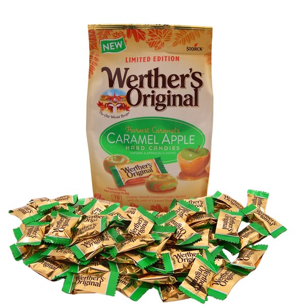 Werther's Original Limited Edition Caramel Apple Hard Candies, Individually Wrapped