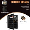 DecoWoodo Knife Display Case with HD Tempered Glass & Removable