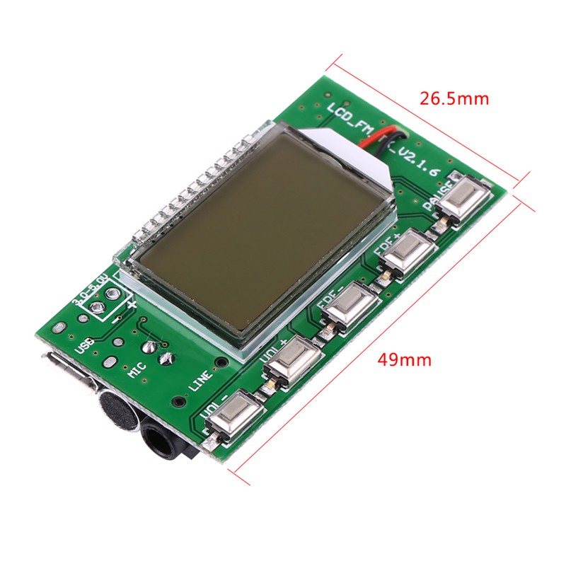 DSP & PLL Digital Wireless Microphone Stereo FM Transmitter Module