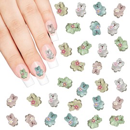 3D Nail Charms Bear Nail Parts Accessories Kawaii DIY Nail Art Decoration (4)