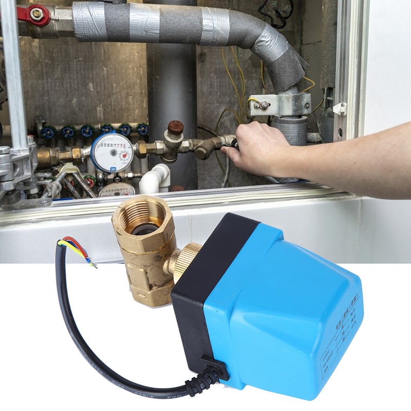 Electric Ball Valve 2‑Way 3‑Wire 2‑Control IP68 Protection Synchronous Motor