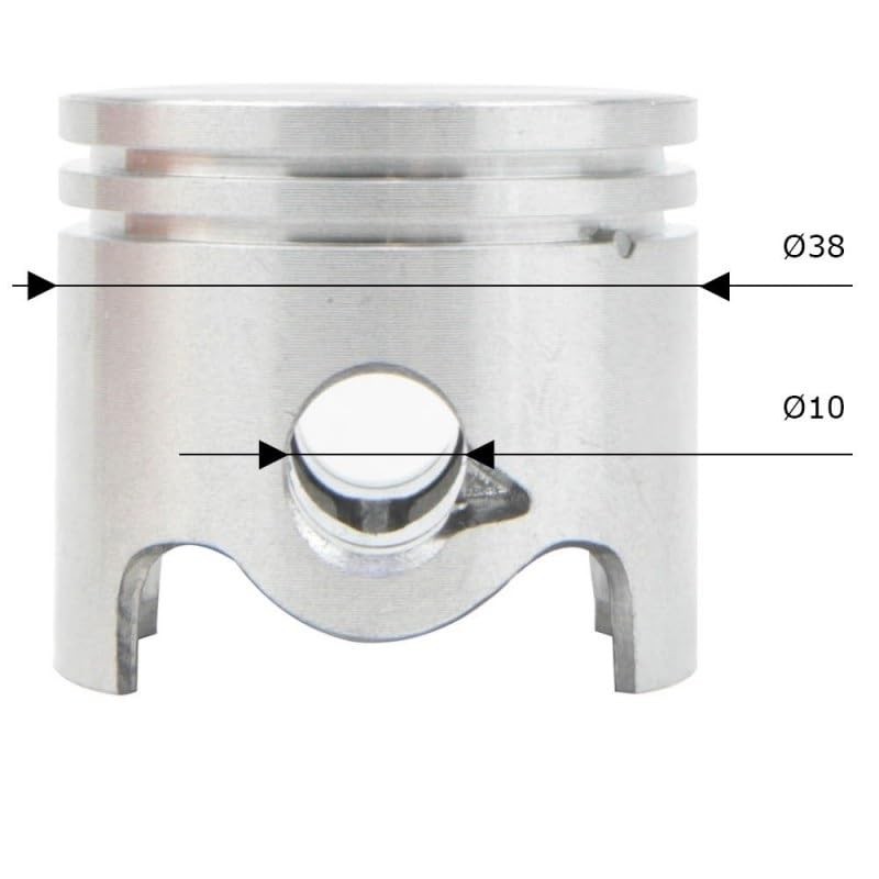 cylingcolors Cylinder + Piston + Segment Compatible with Brush Cutter