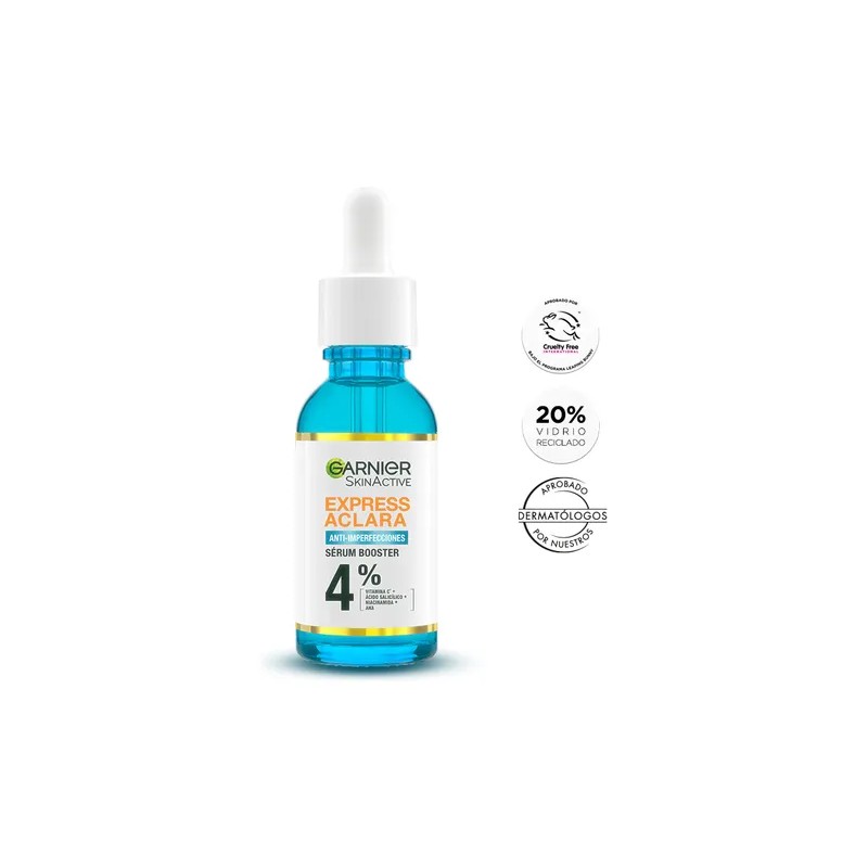 Sérum Garnier Express Aclara Anti-imperfecciones 30 Ml Momento de aplicación
