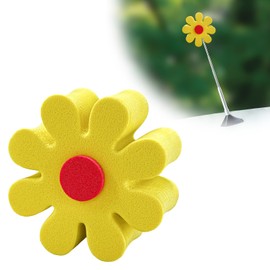 ZNDAW Daisy Car Antenna Topper, EVA Foam Daisy Antenna Decoration Rearview Mirror Dangler, Automotive Roof Toppers Lovely Flower Aerial Ball Cute Dashboard Accessory for Women Men (Yellow)