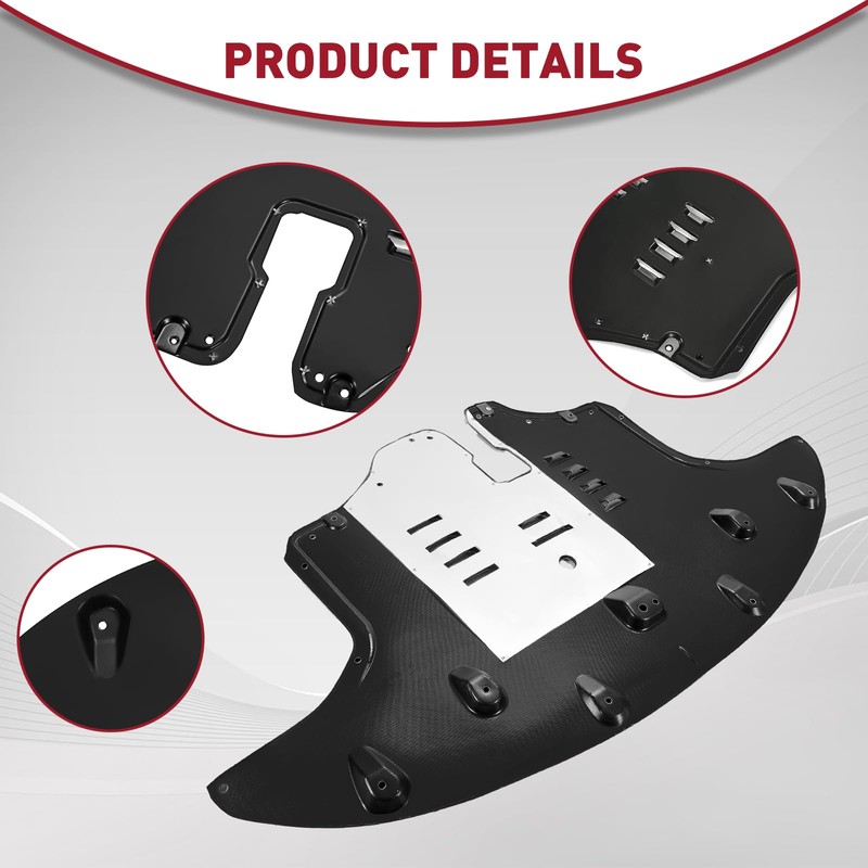 KUAFU Front Engine Splash Shield Compatible with 2016-2020 Kia Sorento