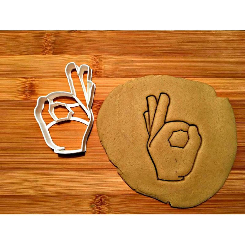 Sweet Prints Inc Okay Hand Cookie Cutter - Dishwasher Safe