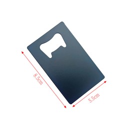 10PACK Stainless Steel Hand-Held Flat Bottle Opener for Party Wedding Favors, Black