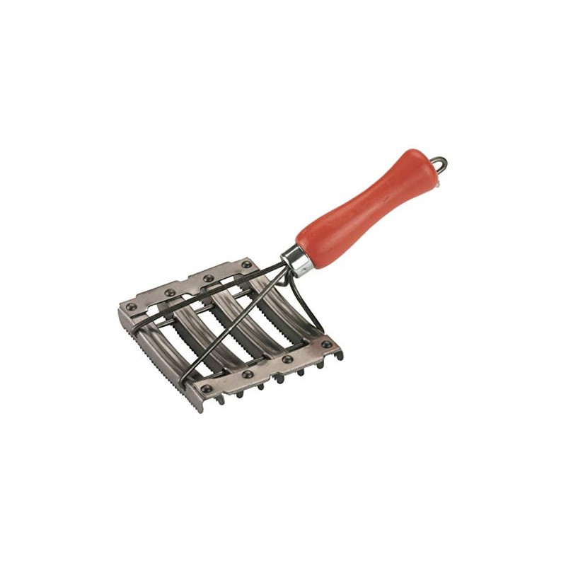 Metal Curry Comb 8 Rows Open Work