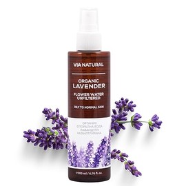 Biofresh cosmetics Flower Water Unfiltered with Lavender Oil for Face, Body and Hair, Women's Skin Care and Hair Care, Face Toner, Face Cleansing & Face Care, Skincare 200 ml