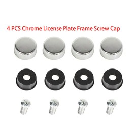 2PCS Stainless Steel License Plate Frame Cover Holder for Genesis Chrome Sport