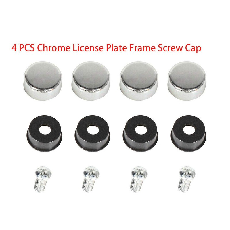 2PCS Stainless Steel License Plate Frame Cover Holder for Genesis