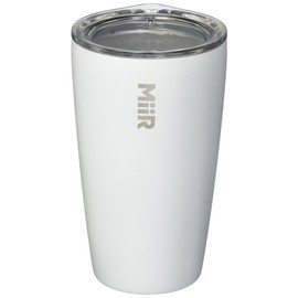 MiiR, Insulated Tumbler with Press-on Lid for Coffee, Tea and Car Cup Holder Compatible, White, 12 Oz