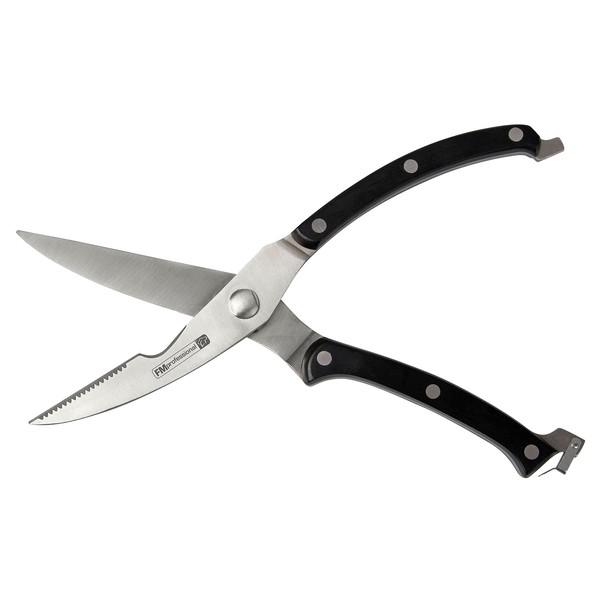 FM PROFESSIONAL Fmprofessional 21208 Stainless Steel Poultry Shears, Black, 50 X 50 X 20 cm