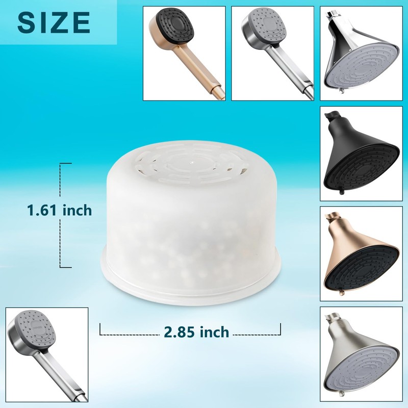 Citivisoivd Shower head filter replacement filter cartridge compatible with all