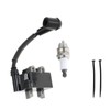 INPWOC Ignition Coil 291337001 with Spark Plug for Ryobi RY254BC