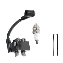 INPWOC Ignition Coil 291337001 with Spark Plug for Ryobi RY254BC 25.4CC and RY252CS RY253SS RY251PH 25cc String Trimmer 2 Cycle Trimmer Brush Cutter