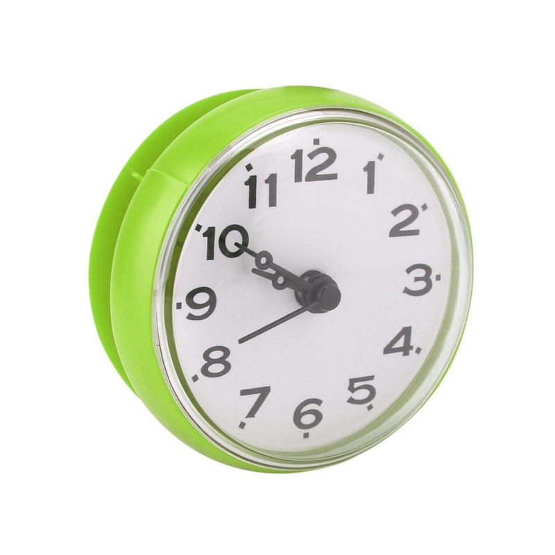 Cyrank Bathroom Clock with Suction Cups, Waterproof Bathroom Clock, Small