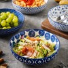 Selamica Ceramic Pasta Bowls Set of 4,Large Salad Bowls, Stackable