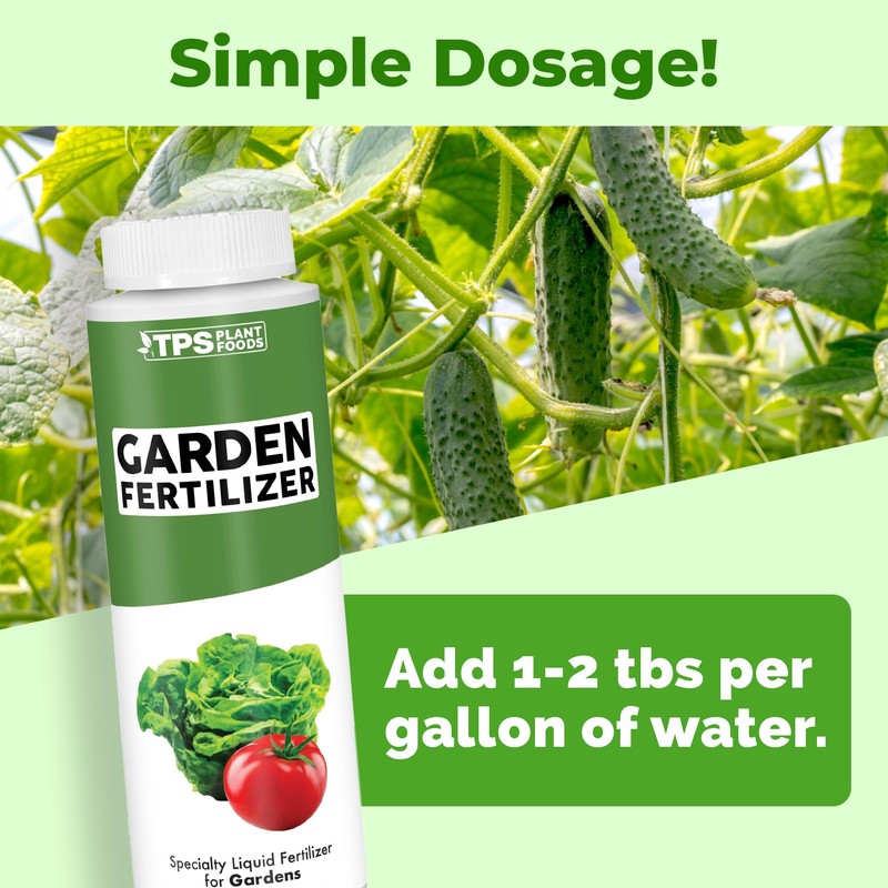 Garden Fertilizer, Complete Liquid Garden Plant Food for Edible Plants,