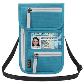 Neck Wallet Lightweight RFID Blocking Waterproof Travel Pouch for Women Men