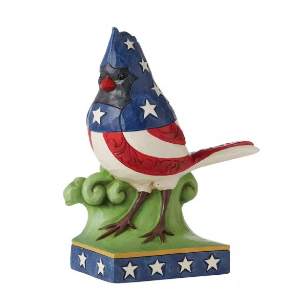 Jim Shore Wings of Freedom - Patriotic Cardinal 6010560 NEW