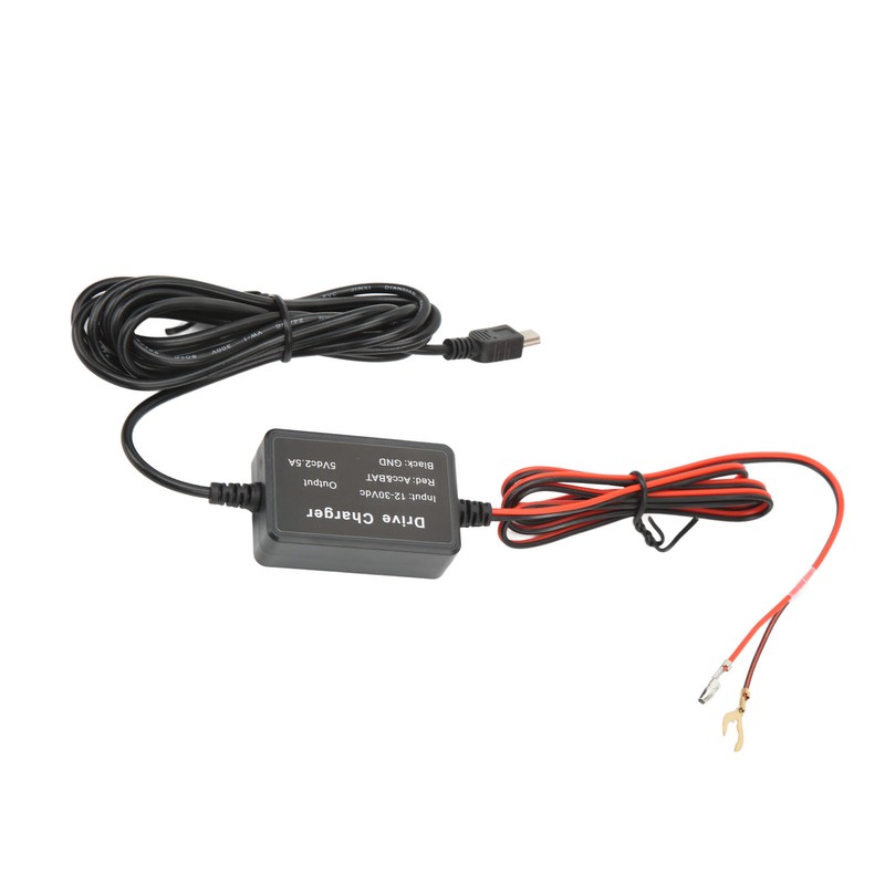 Dash Cam Hardwire Kit MINI USB Adapter 12V‑30V to 5V