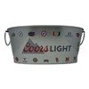 Coors Light Collegiate Oval 7.5 qt Metal Ice/Beer Bucket