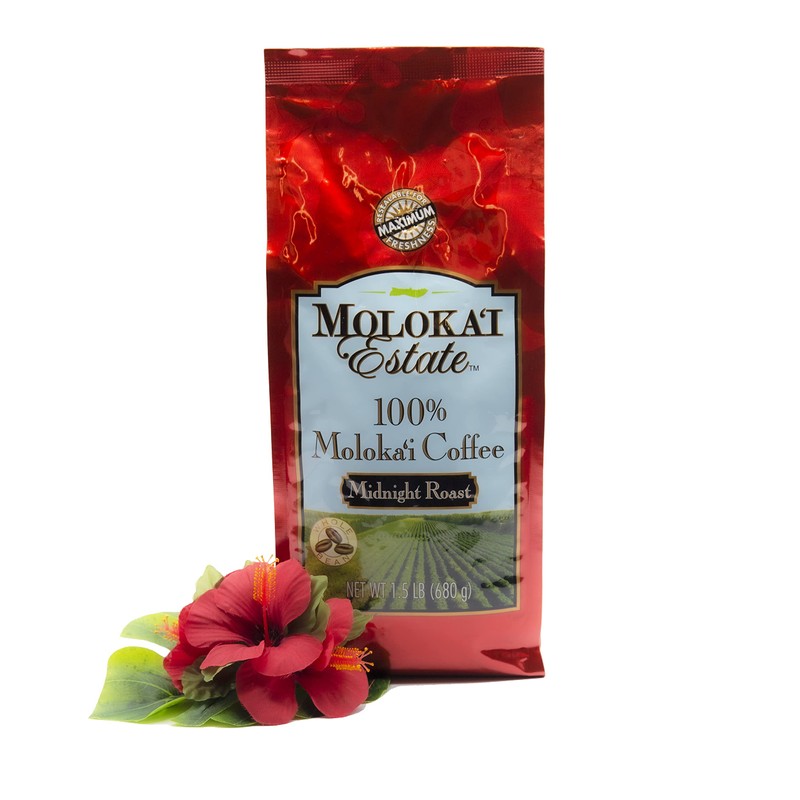 Molokai Estate 100% Moloka'i Coffee - Midnight Roast Whole Bean