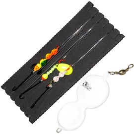 Dieter Eisele Flunder Butt Spoon 1 Spoon + 3 Leaders, Weight: 30 g, Colour: Pearl