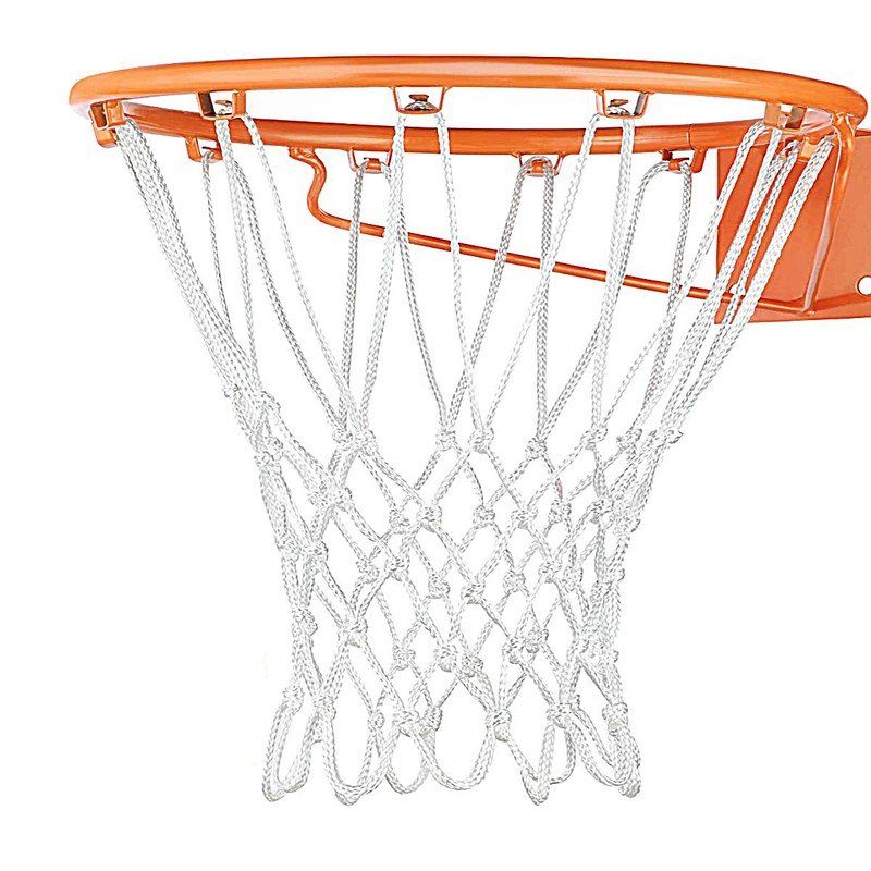 Basketball Net 1 Pack White 12 Loops Netting Replacement Thicker
