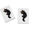 2 x 45mm 'Rolling Black Cat' Erasers/Rubbers (ER00043660)
