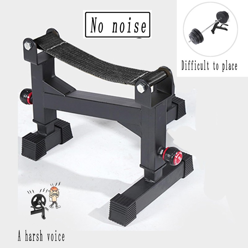 2 Stand Quiet Deadlift Barbell Elevation Stand Black