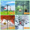 FEED GARDEN 4-Hook Squirrel-Proof Bird Feeder Pole - 92" Heavy-Duty