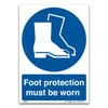 Foot Protection Must Be Worn Sign – A4 Mandatory PPE