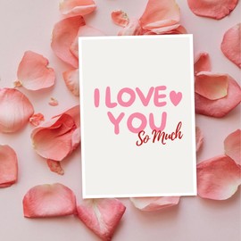 Stella & Soul Postcard with Envelope I Love You, Romantic Love Message for Birthday, Anniversary, Valentine's Day for Him and Her, Lover, Girlfriend, Wife