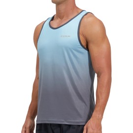 EZRUN Camiseta sin mangas deportiva de secado rápido para hombre para culturismo, gimnasio, correr, entrenamiento físico, entrenamiento sin mangas