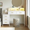 KOUSEI Vanity Desk Without Mirror, 47'' Small Makeup Vanity with