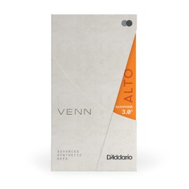 D'Addario VENN G2 Synthetic Alto Saxophone Reeds - Alto Saxophone Reeds with Advanced Synthetic Blade Construction of Polymer Fibres, Resin and Natural Tube - Strength 3.0+