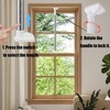 Window Locks for up and Down Windows (White）-for Cabin Window