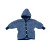 Cosilana baby jacket, soft fleece, with hood, 60% new wool