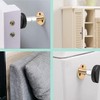 4 Piezas Marco de Cama Roscado Ajustable, Tapones de Cabecero,