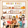 Honoson Fall Bulletin Board Decorations Set Fall Bookshelf Bulletin Board