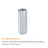 sourcing map 6pcs M14x19x60mm Coupling Nuts - Galvanized Carbon Steel